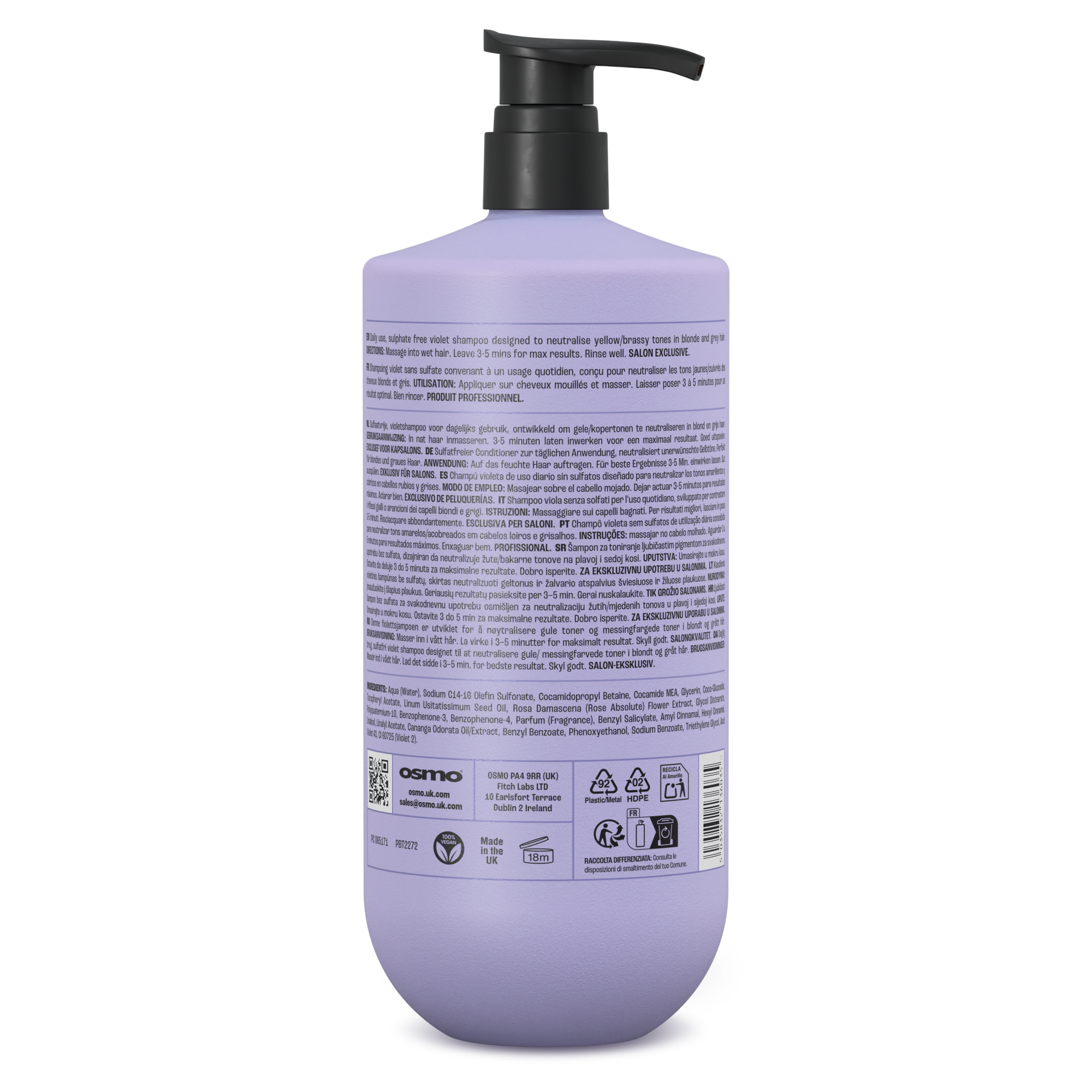 Osmo Daily Blonde Silverising Shampoo - Image 2