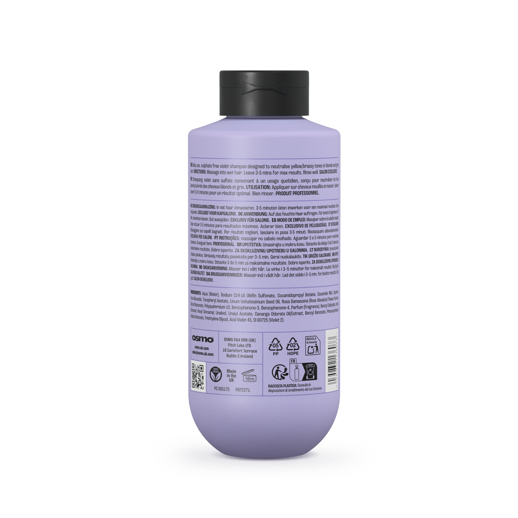 Osmo Daily Blonde Silverising Shampoo - Image 4