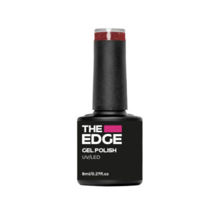 The Edge Gel Polish 8ml | The Rustic Red Glitter