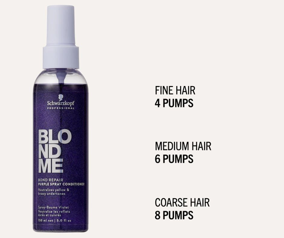 Schwarzkopf Blond Me Purple Spray Conditioner 150ml - Image 3