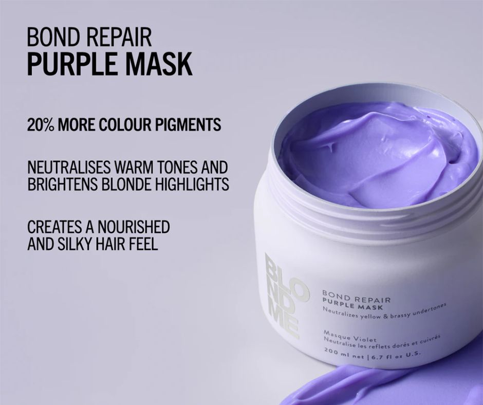 Schwarzkopf Blond Me Purple Mask - Image 2