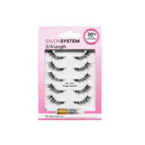 Salon System Strip Lash 022 (3/4 Length) (5 Pack)