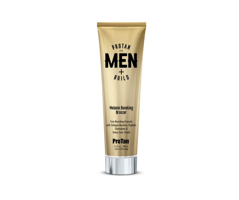 ProTan Men + Build Melanin Bronzer Bottle