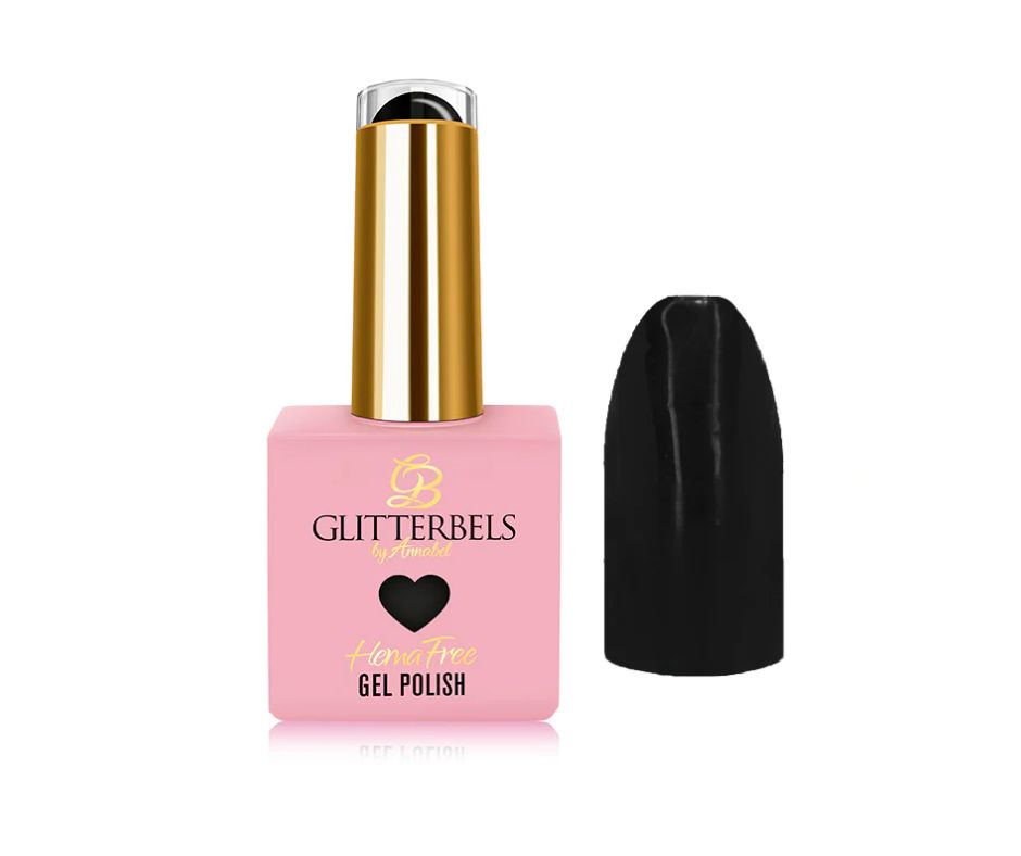 Glitterbels Hema Free Gel Polish Black 8ml