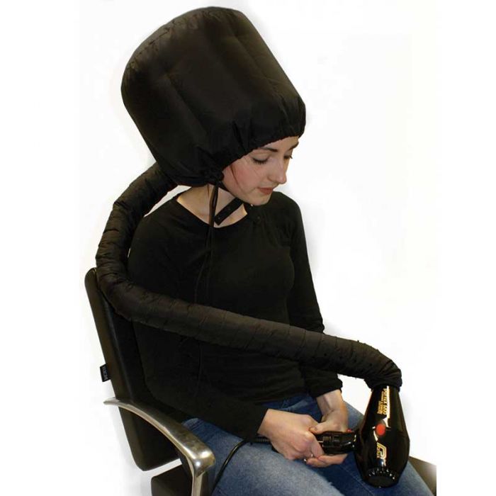 HairTools Black Portable Hairdryer Hood