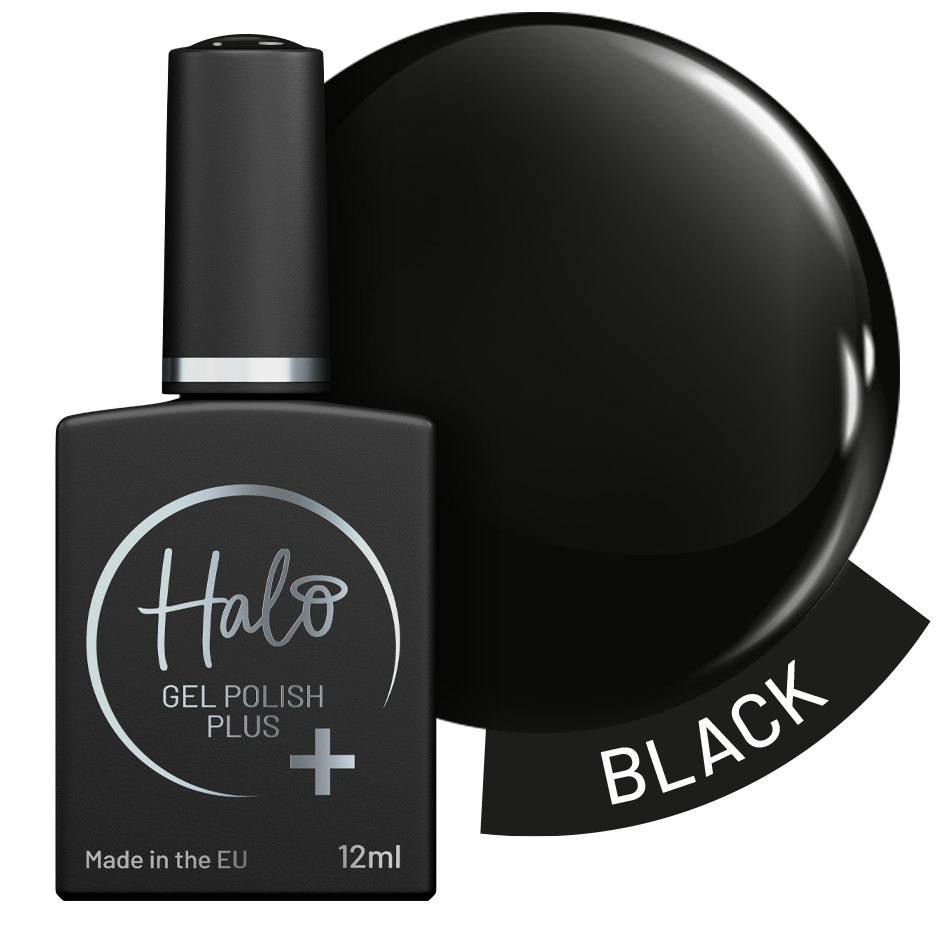 Halo Gel Polish Plus 12ml (Black)