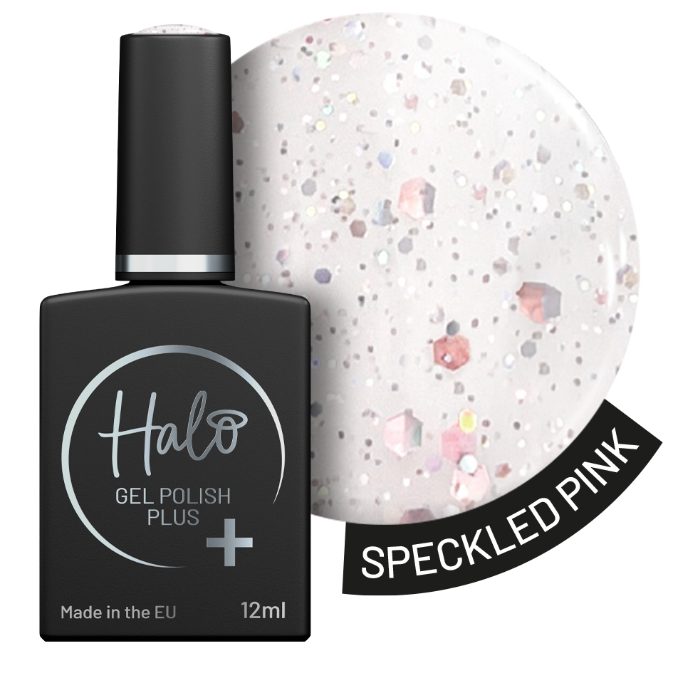 Halo Gel Polish Plus 12ml (Speckled Pink)