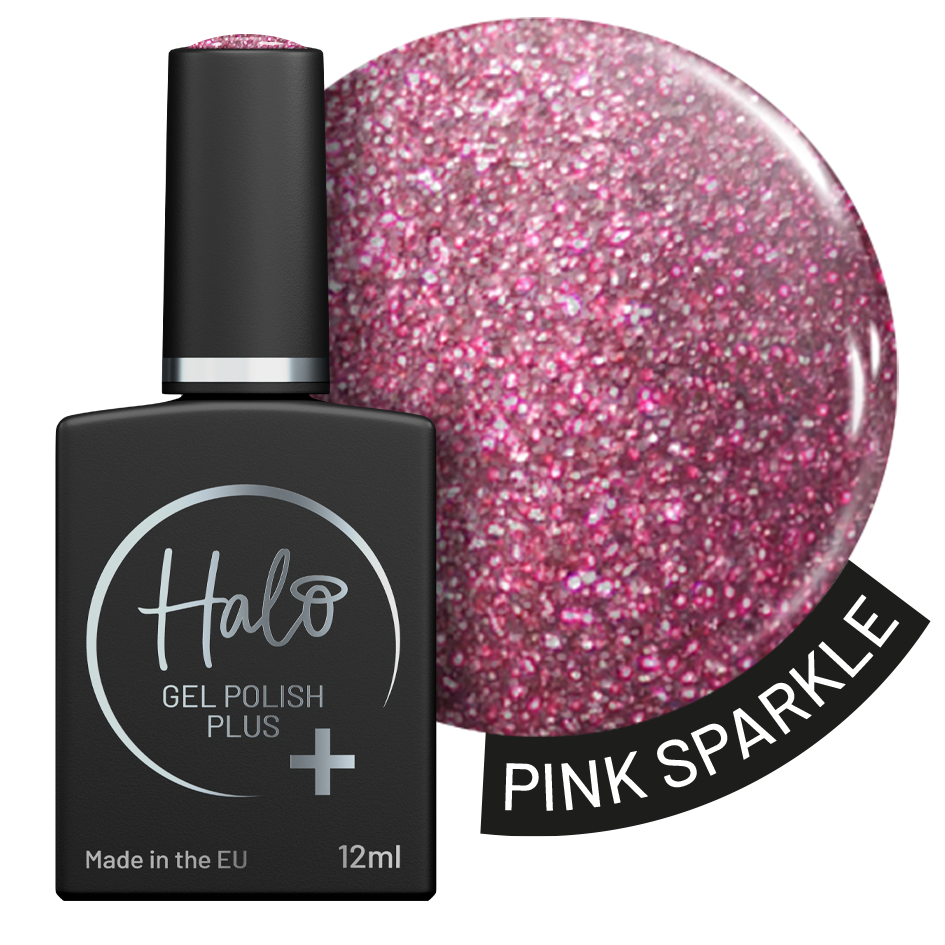 Halo Gel Polish Plus 12ml (Pink Sparkle)