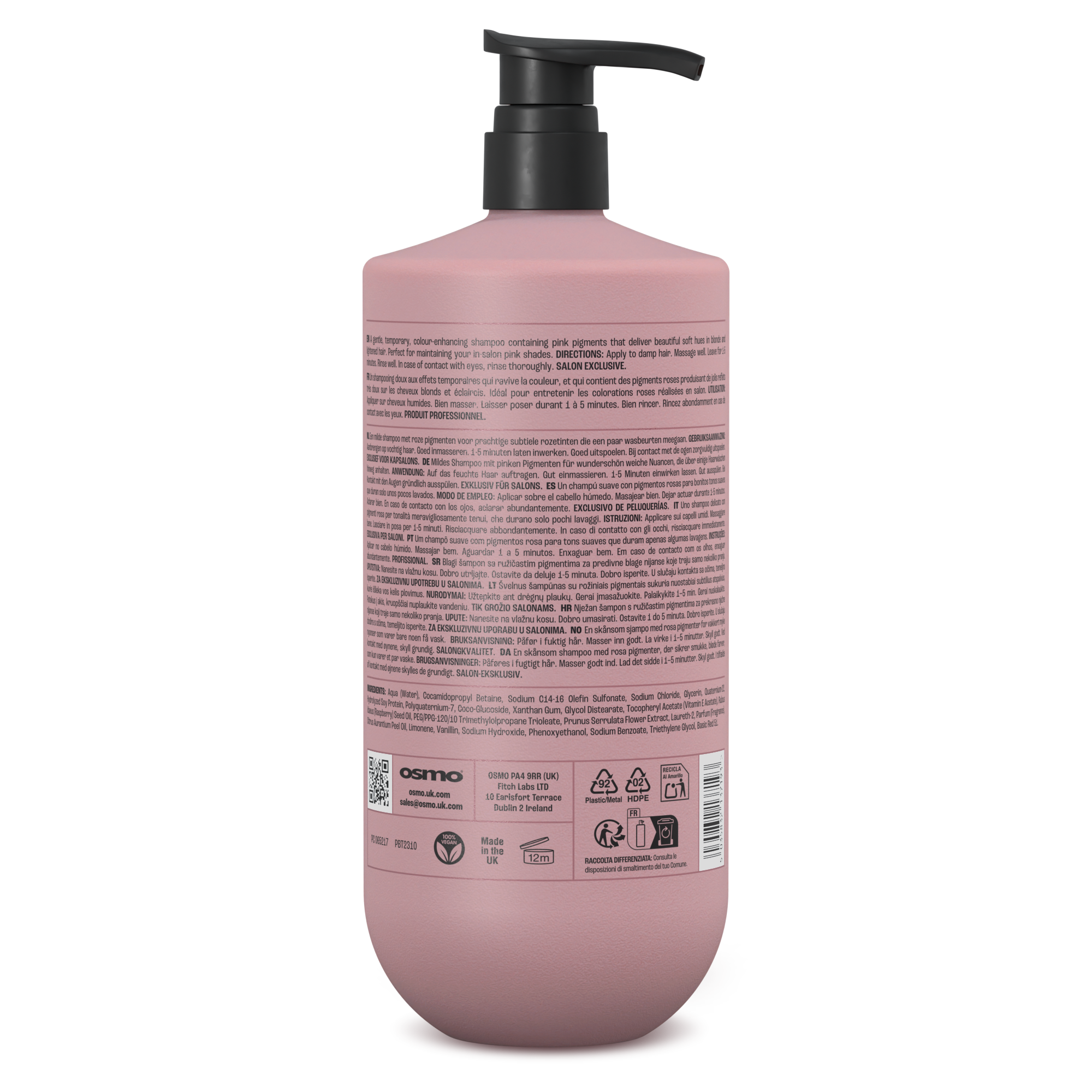 Osmo Pink Soda Color Enhancing Shampoo - Image 2