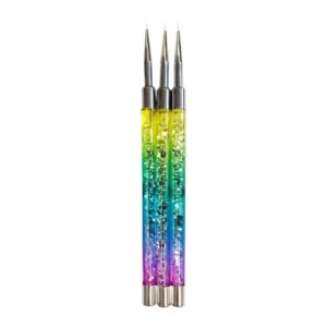 Glitterbels Rainbow Detailers Brushes (Set of 3)