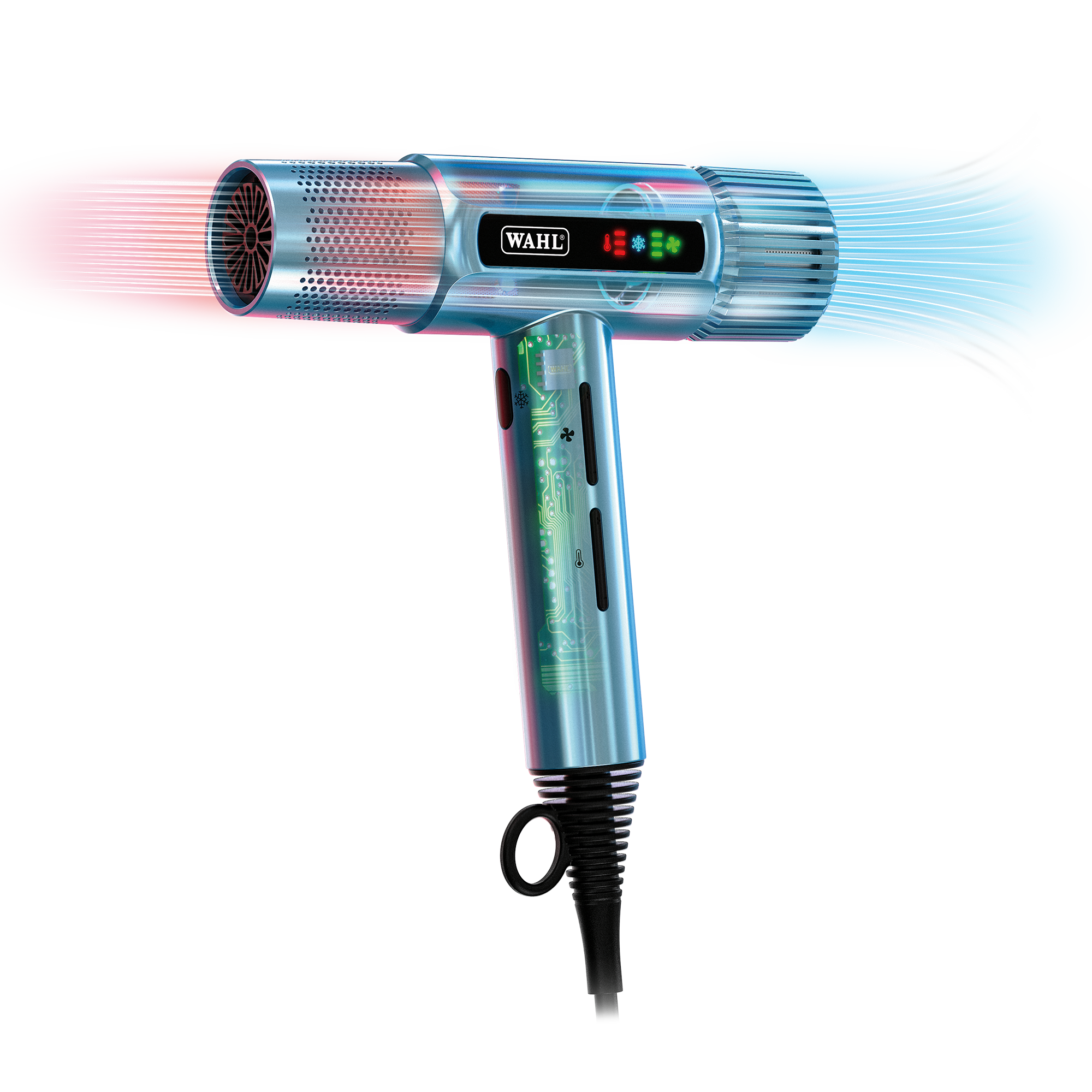 Wahl Pro Vanquish Cool Blue Digital Motor Hairdryer - Image 4