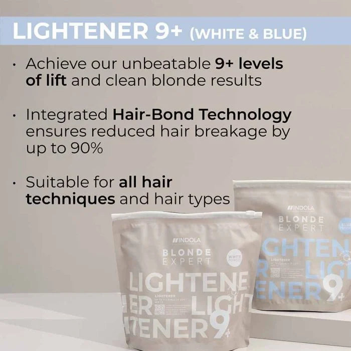 Indola Blonde Expert White Bleaching Powder Lightener 9+ - Image 3