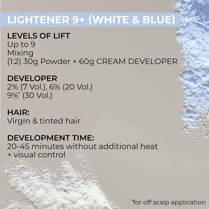 Indola Blonde Expert White Bleaching Powder Lightener 9+ - Image 4