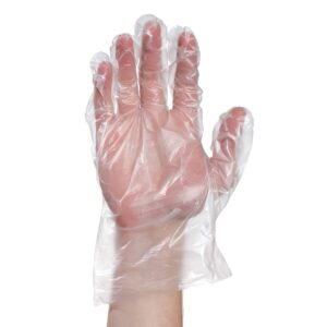 DISPOSABLE POLY GLOVES PK 100