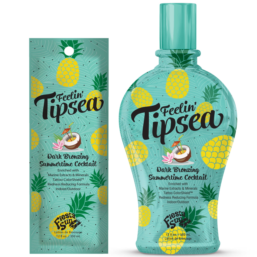 Fiesta Sun FEELIN' TIPSEA Dark Bronzing Summertime Cocktail Tanning Lotion 350ml