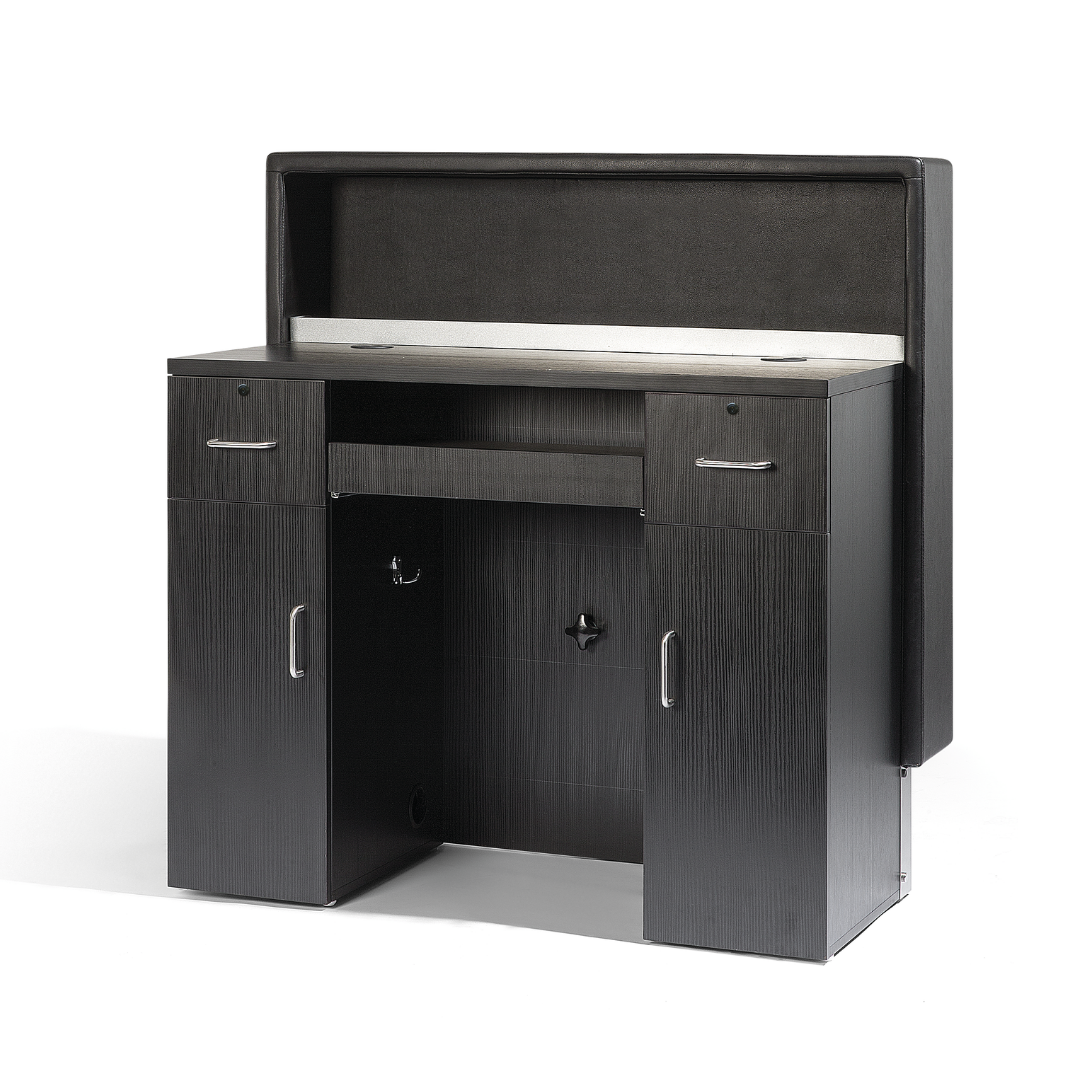 SIBEL FIDUCIA Wood Veneer Reception Desk - Image 2