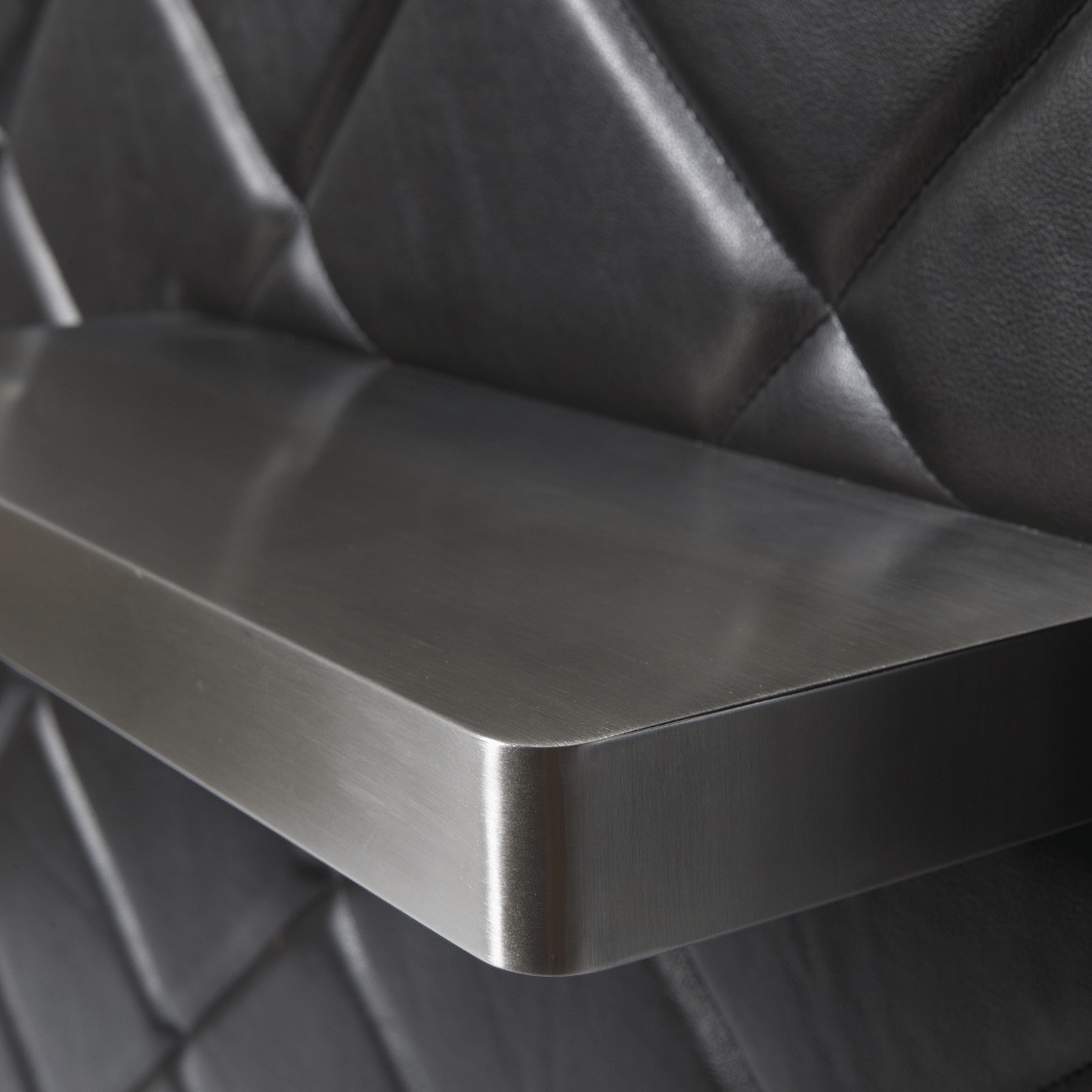 SIBEL FIDUCIA Wood Veneer Reception Desk - Image 4