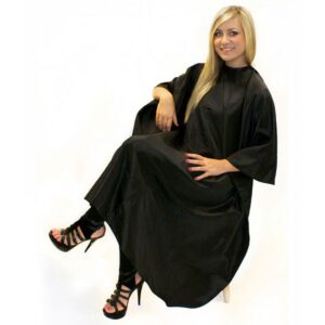 HairTools Unisex Gown with Poppers Black
