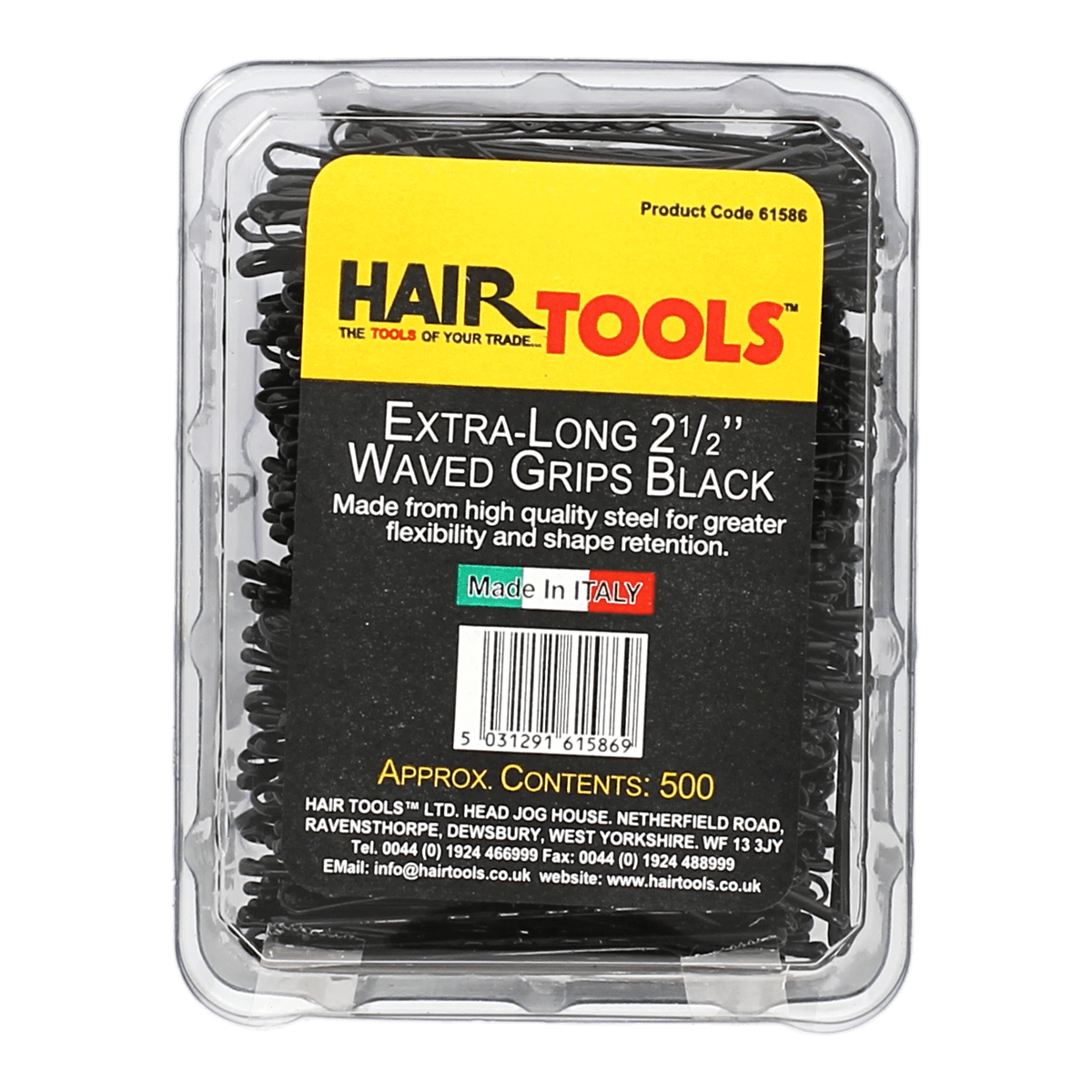 Hairtools Extra Long 2.5 inch Waved Kirby Grips (500 box)