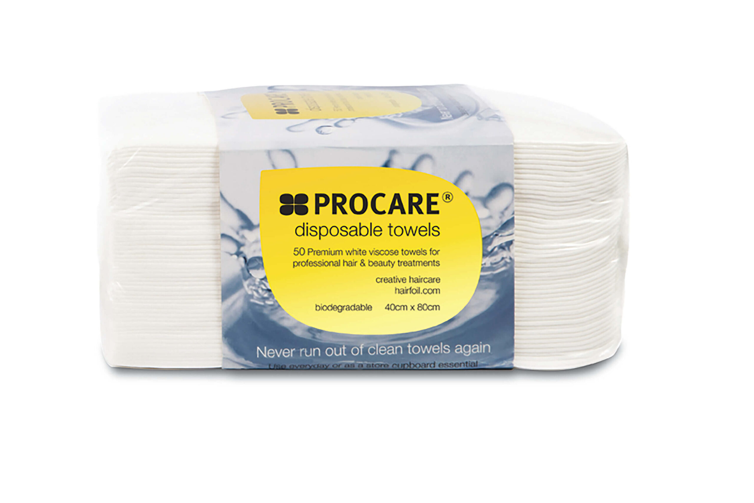 Procare Disposable Towel White 50 Pack