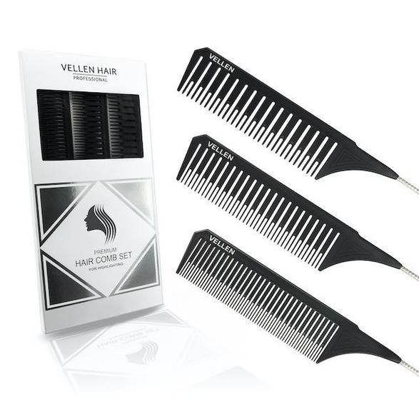 Vellen Hair Premium Rat Tail Weave Comb Triple Pack (3) - Image 3