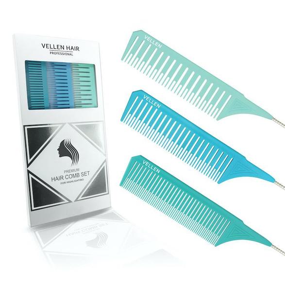 Vellen Hair Premium Rat Tail Weave Comb Triple Pack (3)
