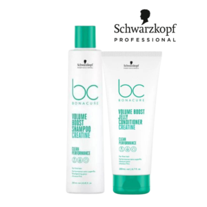 SCHWARZKOPF VOLUME BOOST CREATINE SHAMPOO 250ml & JELLY CONDITIONER 200ml Duo