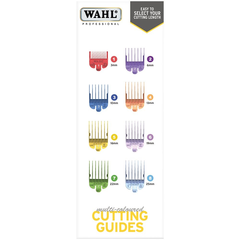 Wahl Comb Attachment Multi Coloured Cutting Guide Set 1 8 - Image 4