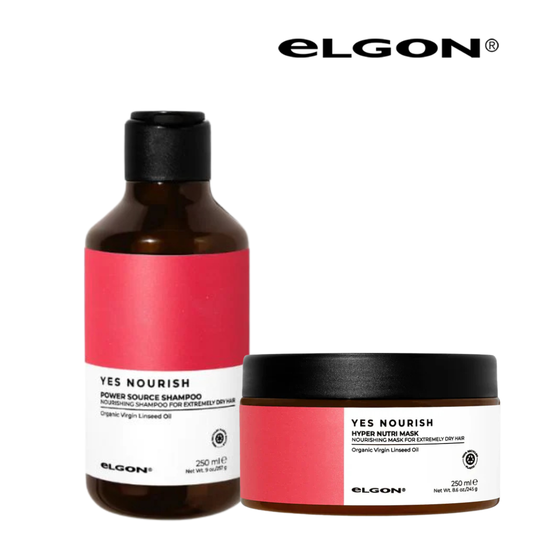 ELGON YES NOURISH SHAMPOO & HYPER NUTRI MASK 250ml Duo